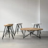 Steel Marble Stool by Nuts and Woods - Image 2