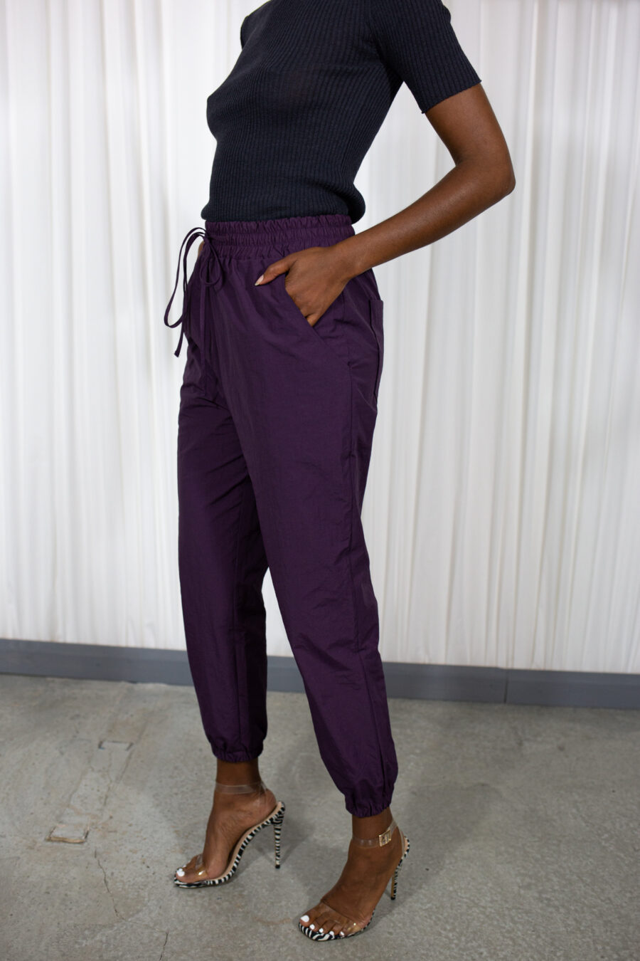 101 moon Wind Jogger Pant Purple