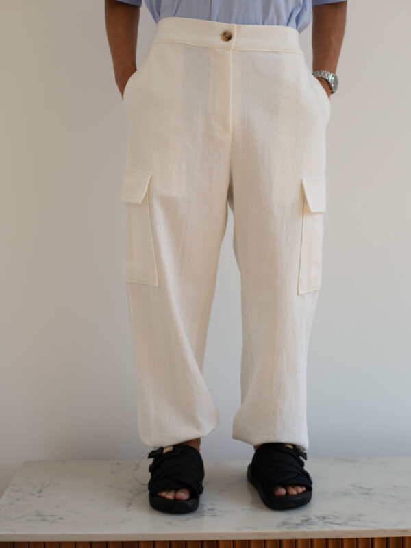 Linen Cargo Pants by Voo Shop