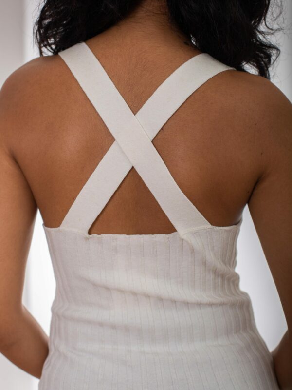 X Sleeveless Top by BarBar, Ivory