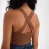 X Sleeveless Top by BarBar, Brown - Image 2