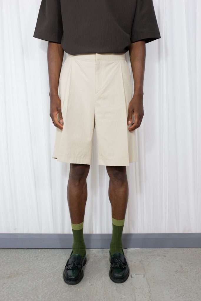 Wide Shorts Beige