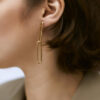 Link Earring in Gold by Nyu Nyu
