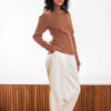 Jessica Slit Knit Top in Light Brown by Andersson Bell - Image 2