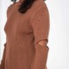 Jessica Slit Knit Top in Light Brown by Andersson Bell - Image 3