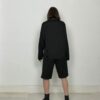 Statement tech shorts in black