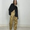 Cafe Noir shine jogger gold