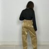 Cafe Noir shine jogger gold