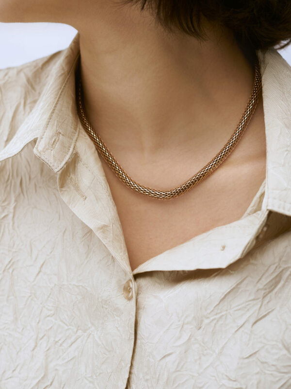 Leo Necklace in Rose Gold by CF Concept