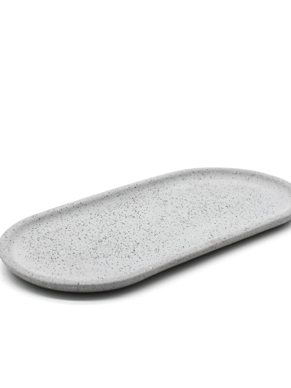 Granite Decorative Tray in Grey by Manzo Design