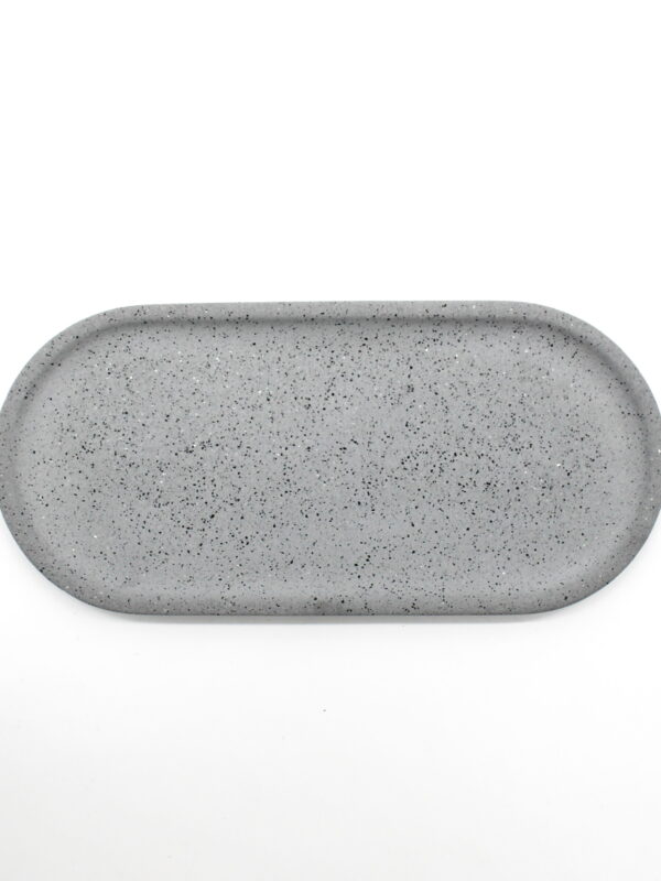 Granite Decorative Tray in Grey by Manzo Design