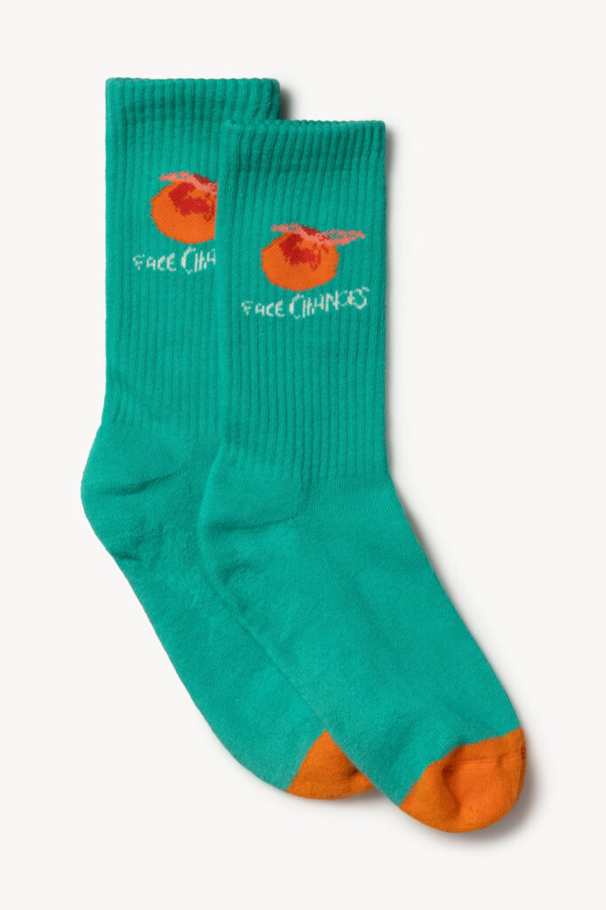 Orange Logo Socks by FACE - Not Just Another Store