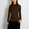 FENDI VINTAGE ZUCCA CHECKERED SHIRT - Image 2