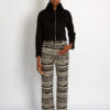 MOSCHINO PRINTED VINTAGE PEACE & LOVE MONOGRAM JEANS