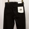 High Rise Stove Piped Denim Pants in Black by ReDone - Image 2