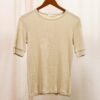 Ribbed T-Shirt in Beige by the Other