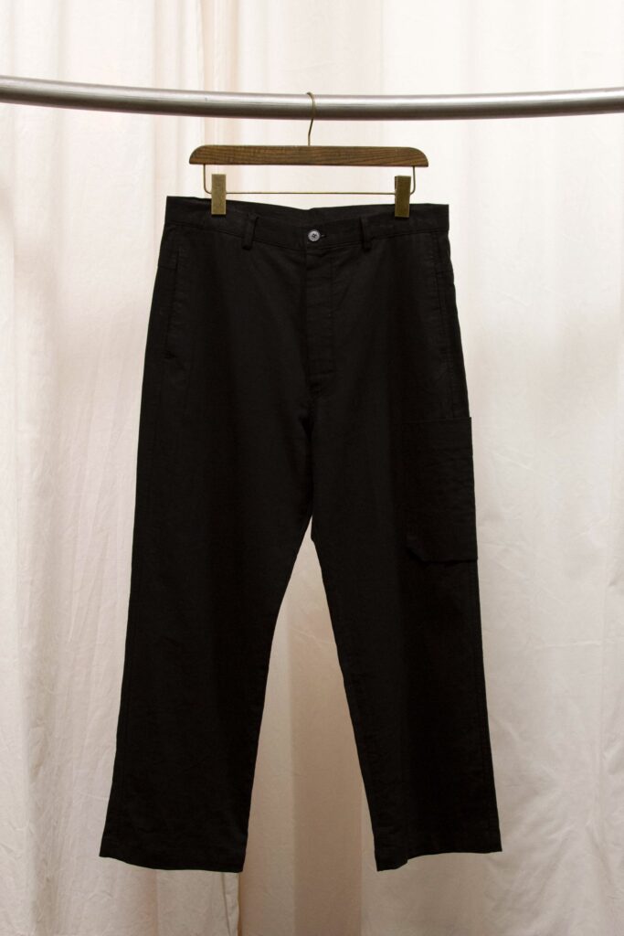 Linen Minimal Pant in Black by From Scratch