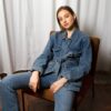 Denim Blazer by Cafe Noir - Image 9