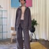 Oversized Zip Hoodie in Washed Lavender by Garments - Image 4