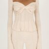 Uzie Top in Cream by Mazelle Studio