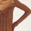 Uzie Top in Brown by Mazelle Studio - Image 6