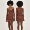 Uzie Top in Brown by Mazelle Studio - Image 7