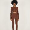Uzie Cardigan in Brown by Mazelle Studio - Image 2