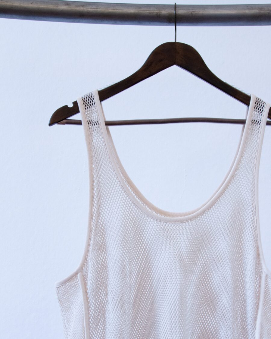 Mesh Dress in Cream by Maran - Image 3
