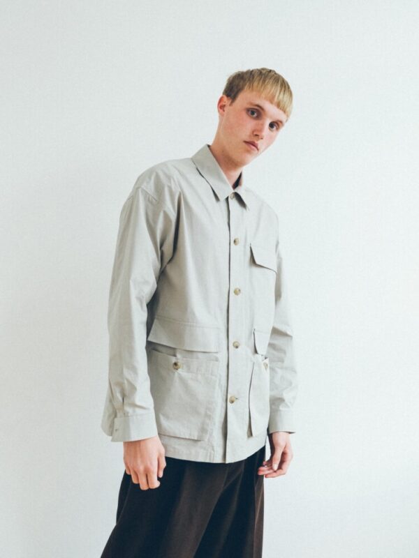 Lown Shirt Jacket in White by Remain