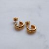 Small Hoop Earrings in Gold by NYU NYU - Image 2