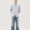 Indigo Distressed Jeans by Knock