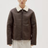 Brown Mustang Shearling Jacket by Ballow