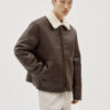 Brown Mustang Shearling Jacket by Ballow - Image 3