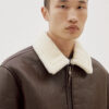 Brown Mustang Shearling Jacket by Ballow - Image 2