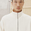 Cream Hatchi Half-Zip Up Turtle Knit by Laine