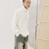 Cream Hatchi Half-Zip Up Turtle Knit by Laine - Image 4