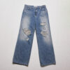 Indigo Distressed Jeans by Knock - Image 2