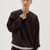 Oversized Crewneck Sweats in Black