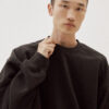 Oversized Crewneck Sweats in Black by Laine - Image 3