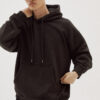 Oversized Hooded Sweats - Black