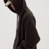 Oversized Hooded Sweats - Black - Image 2