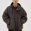 Peak Hood Padded Jacket Black
